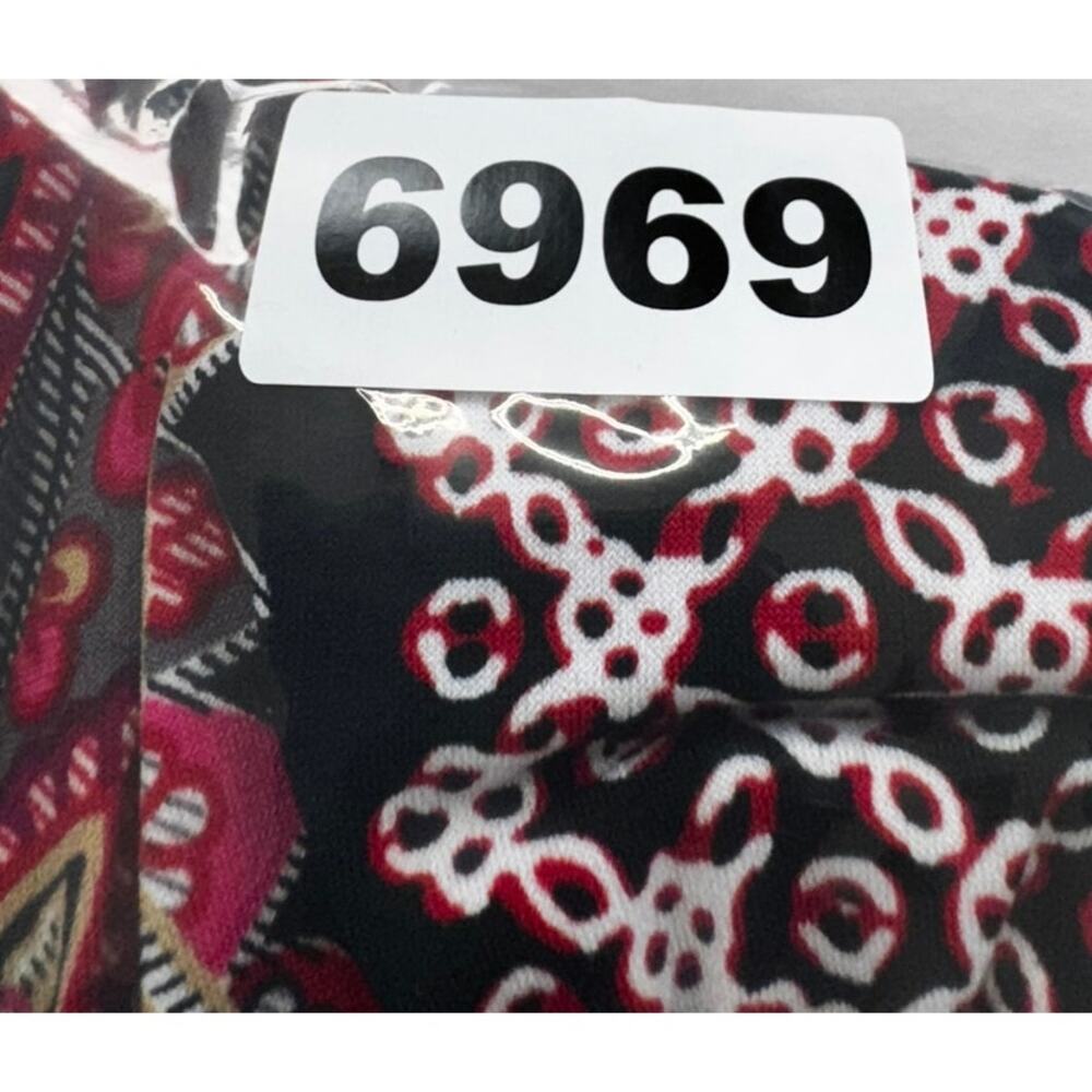Joei & i Size Large Dress Deep V Neck Black Pink Paisley - Picture 8 of 8